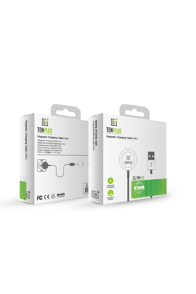 tenplus Magnetic Apple Watch charging cable with USB-A connector for fast charging compatible with all models - Image 2