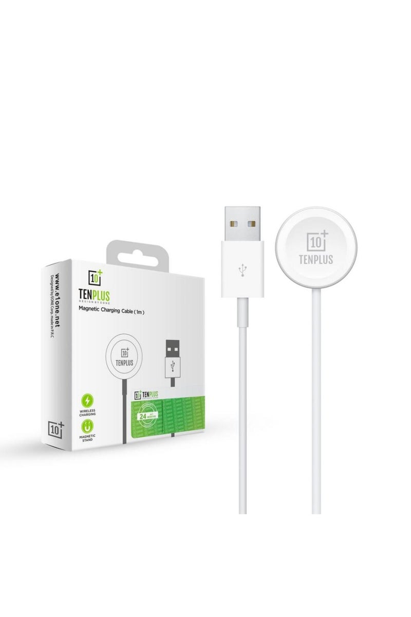 tenplus Magnetic Apple Watch charging cable with USB-A connector for fast charging compatible with all models - Image 1