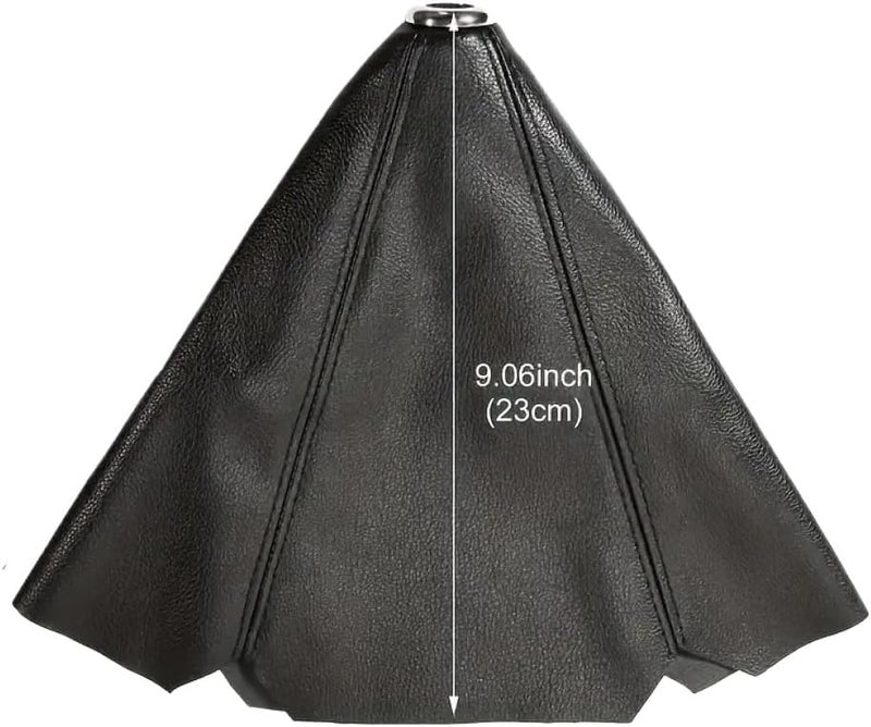 Car Gear Shift Knob Cover Universal Shifter Boot Cover PU Leather Waterproof Decorate Compatible with Most Manual Auto Car - Image 4