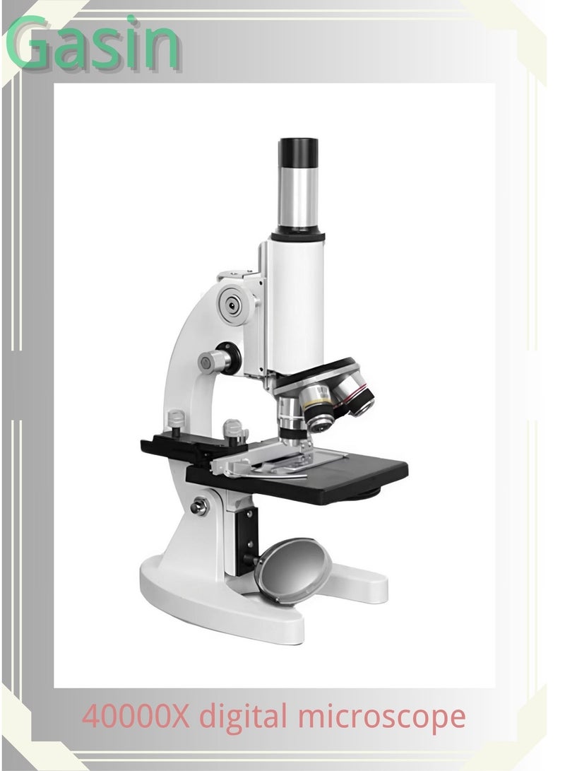 غاز مجهر تعليمي مركب بقوة تكبير 40000X مع إضاءة LED وحامل للهاتف الذكي – منصة دقيقة، رؤية عالية الوضوح، مثالي للطلاب وتعلم العلوم - Image 1