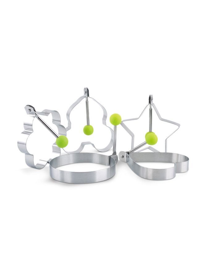 NIBEMINENT Stainless Steel Fried Egg Shaper Pancake Mould Silver 10x10centimeter - Image 5