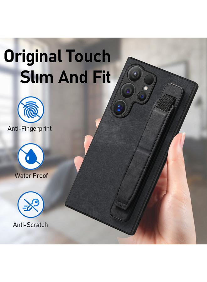 erorex Case For Samsung Galaxy S24 Ultra 5G Retro Wristband Holder Leather Back Phone Case - Image 5