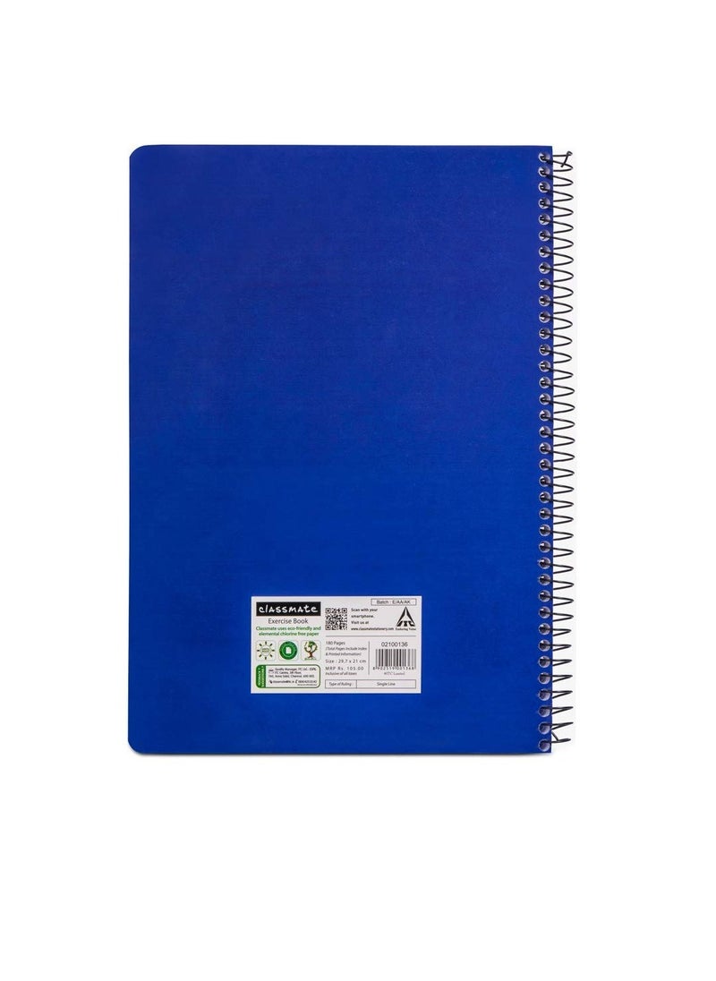classmate Classmate 2100136 Soft Cover 1 Subject Spiral Binding Selfie Notebook, Single Line, 180 Pages  - Image 2