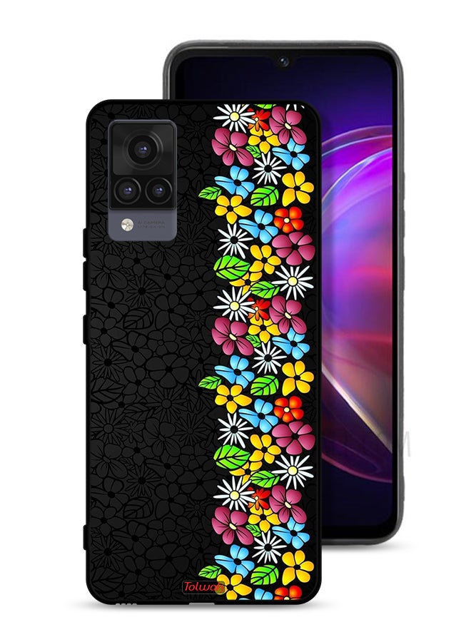 Tolwak Vivo V21 4G Protective Case Cover Flowers Line - Image 1