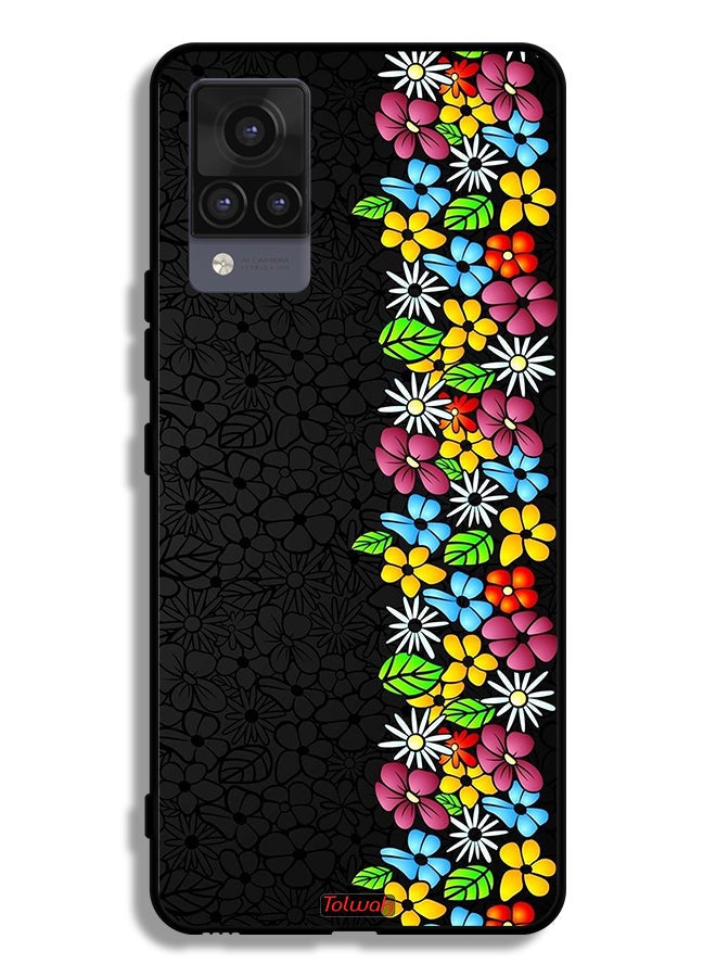 Tolwak Vivo V21 4G Protective Case Cover Flowers Line - Image 2