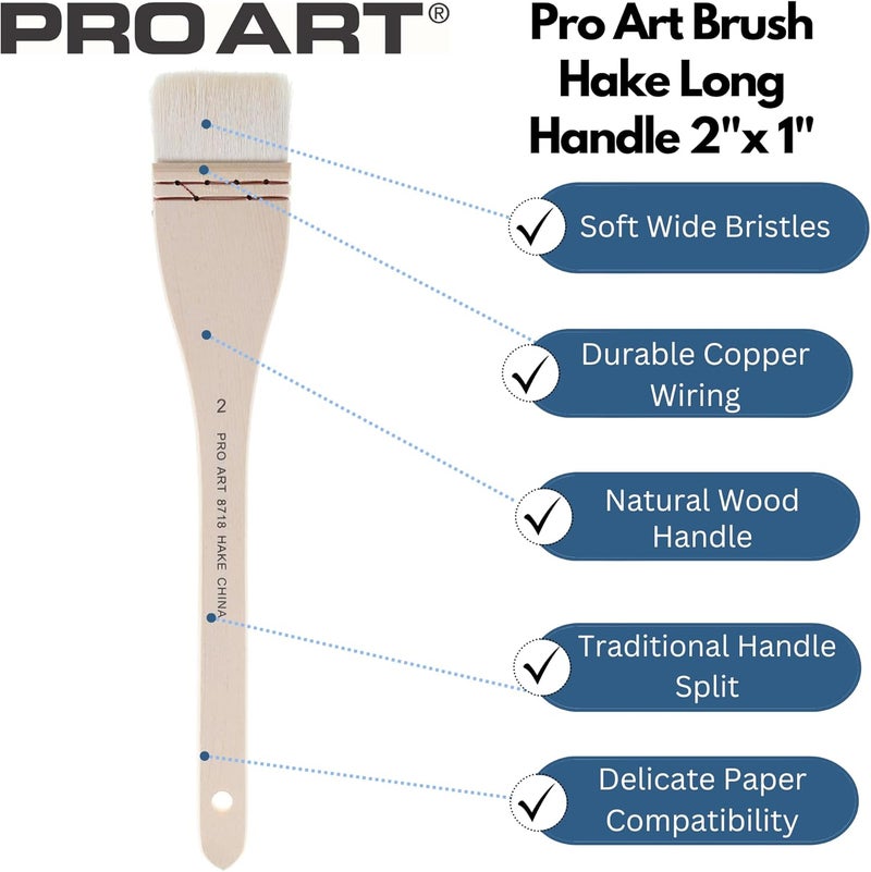 PROART Paintbrush Bristle Hake 2"x 1" - Image 1