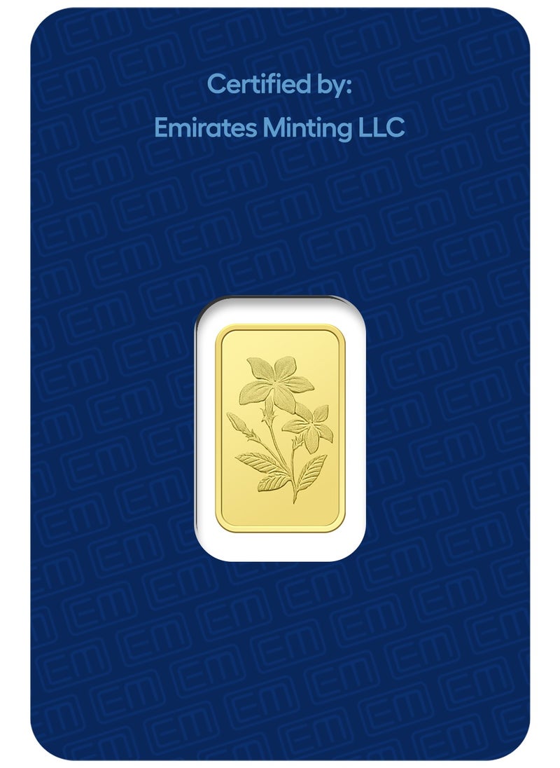 EMIRATES MINTING - Emirates Minting 1 Gram 999.9 Purity Gold Bar - Image 1
