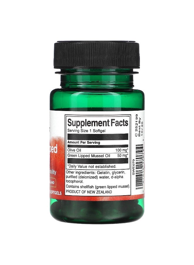 Swanson, Green Lipped Mussel, 30 Softgels - Image 2