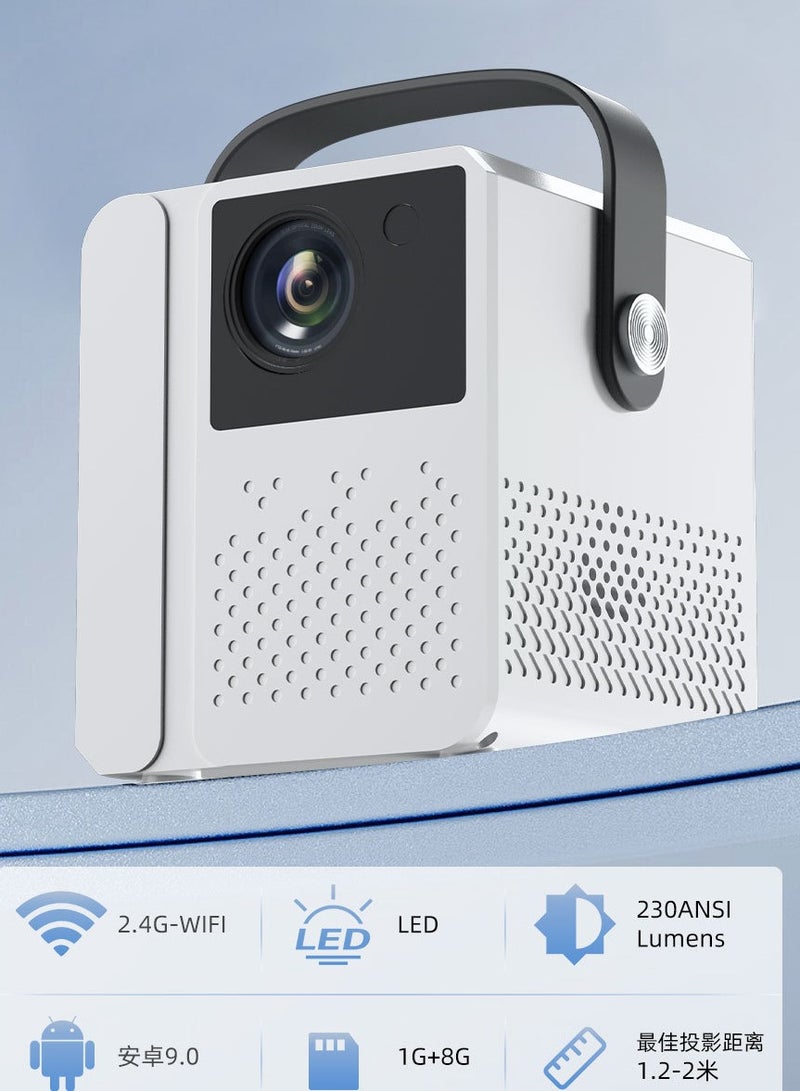 بروجيكتور T2pro - بروجيكتور مسرح منزلي متعدد الشاشات بلوتوث واي فاي عالي الوضوح - محمول مع التركيز الكهربائي - Image 1