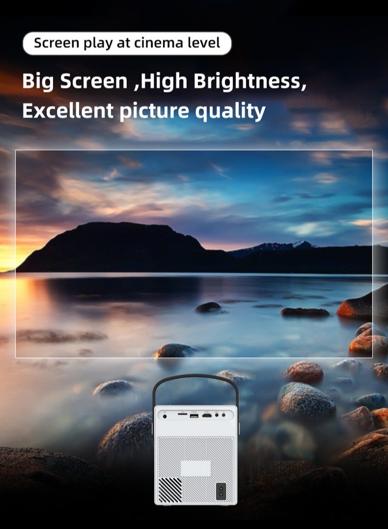 بروجيكتور T2pro - بروجيكتور مسرح منزلي متعدد الشاشات بلوتوث واي فاي عالي الوضوح - محمول مع التركيز الكهربائي - Image 4