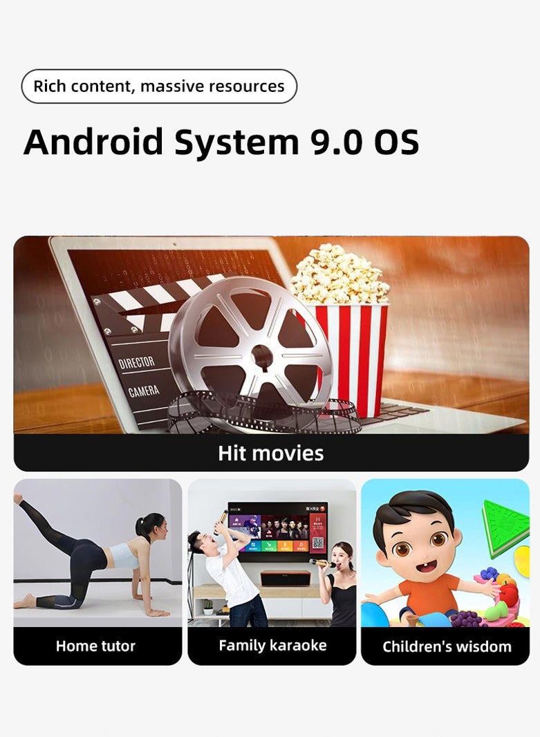 بروجيكتور T2pro - بروجيكتور مسرح منزلي متعدد الشاشات بلوتوث واي فاي عالي الوضوح - محمول مع التركيز الكهربائي - Image 5