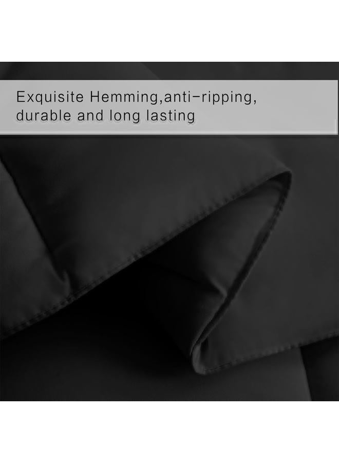 COHOME Down Alternative Comforter Duvet Insert Oversized King - Black - Image 4
