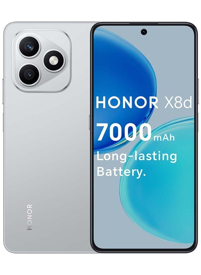هونور X8d ثنائي الشريحة 4G رمادي مخملي 8GB RAM 512GB - النسخة الشرق أوسطية - Image 1