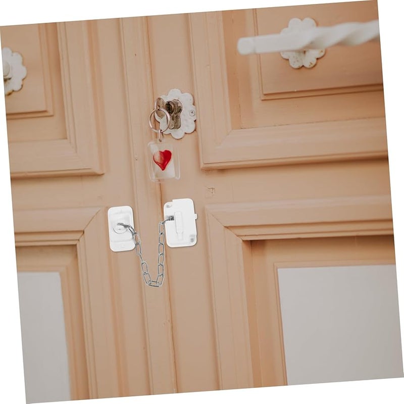3 Pack Stainless Steel Door Chain Lock For Home Office Hotel Easy Install Prevents Entry - Image 4