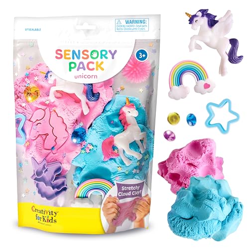 Creativity for Kids Sensory Pack Unicorn Sensory Toys for Toddlers Unicorn Gifts for Girls Toddler Activities and Spring Crafts Ages 3 - Image 1