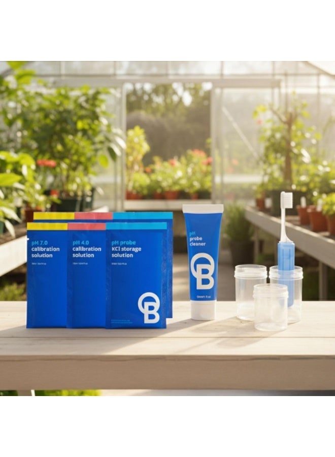 Bluelab CAREKITPH pH Probe Care Kit with Calibration Solution, Storage Solution, and Brush, used for pH Pen, Meter, Monitor, Controller and Tools for Hydroponic System and Indoor Plant Grow - Image 3