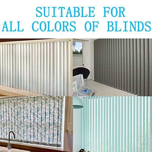 FLYIEE 30 Sets (60 Pcs) Vertical Blinds Replacement Slats Panels, Vertical Blind Repair Tabs Kit, Clear Apartment Blinds Replacement Fixers, Horizontal Blinds Replacement Parts - Image 5