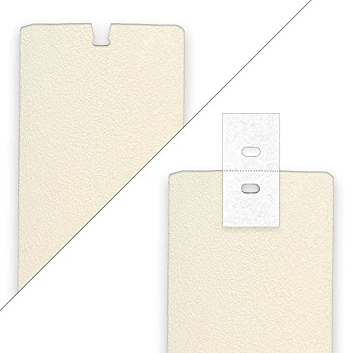FLYIEE 30 Sets (60 Pcs) Vertical Blinds Replacement Slats Panels, Vertical Blind Repair Tabs Kit, Clear Apartment Blinds Replacement Fixers, Horizontal Blinds Replacement Parts - Image 1