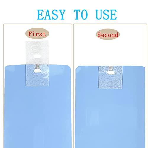 FLYIEE 30 Sets (60 Pcs) Vertical Blinds Replacement Slats Panels, Vertical Blind Repair Tabs Kit, Clear Apartment Blinds Replacement Fixers, Horizontal Blinds Replacement Parts - Image 4