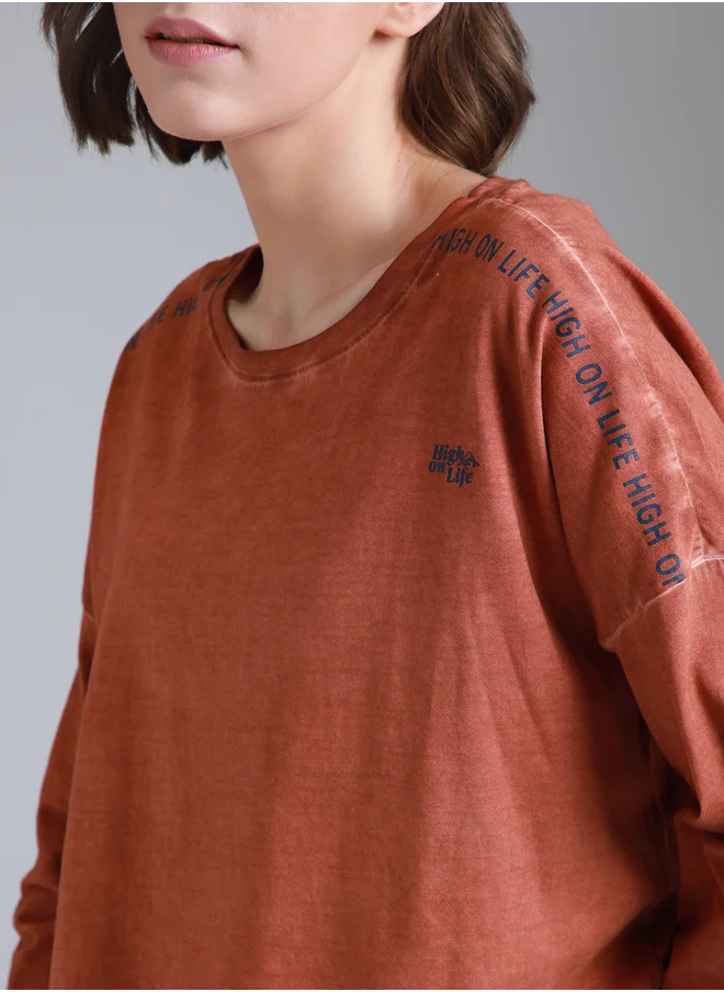HIGH STAR Washed High Low Boxy Fit T-Shirt