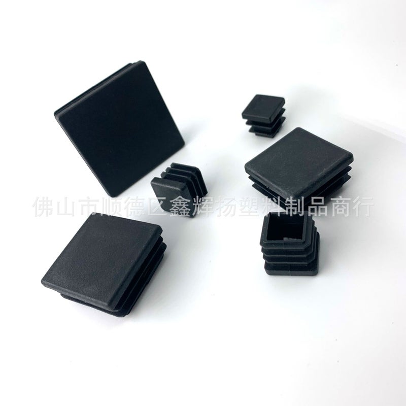 Xinhuiyang Foshan Square Pipe Plug Stainless Steel Galvanized Steel Pipe Plastic Plug Non-Slip Pipe Sleeve Square Plug Foot Plug - Image 5