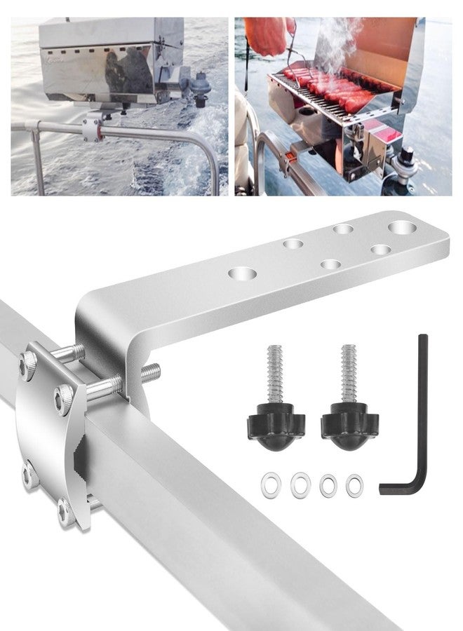 Ohoho 58182 Grill Rail Mount Bracket / Boat Grill Mount Bracket for Any Kuuma Stow N' Go Grill Rail Mount, Fits RV Boat Camping Inside/Outboard (7/8" to 1-1/4" Round or 1-1/4" Square Horizontal Railings) - Image 1