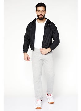 Reebok Men Sportswear Fit Long Sleeve Training Hooded Jacket, Black  - Image 3