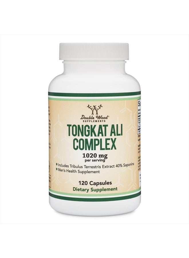 Double Wood Supplements Tongkat Ali Complex, 1020mg - 120 Capsules - Image 1
