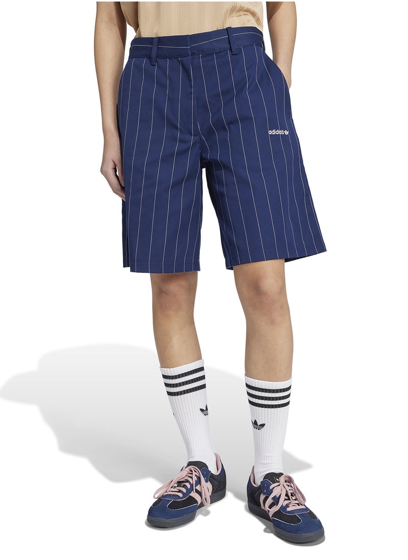 adidas Originals Pinstripe Bermuda Shorts  - Image 1