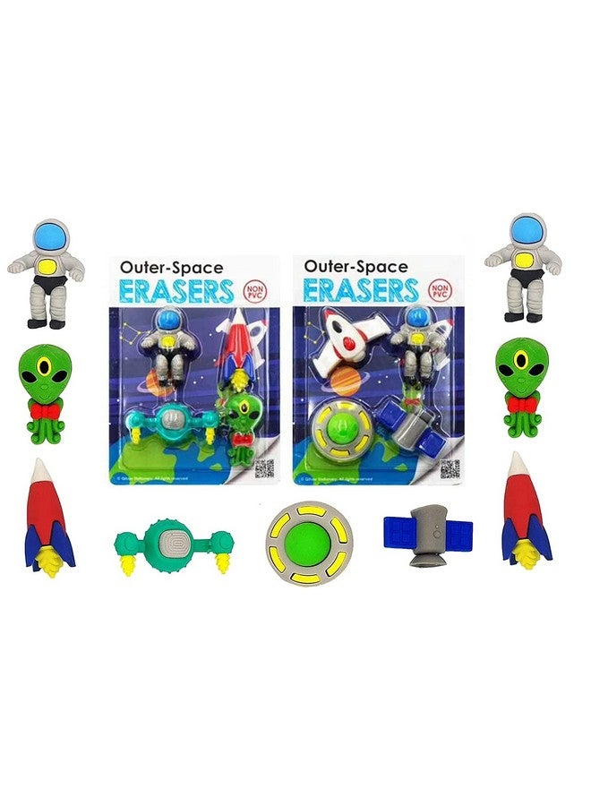 FunBlast Eraser for Kids - Space Explorer Erasers for Kids - School Stationary Kit for Kids, Return Gifts for Kids, Rubber Eraser for Kids, Eraser, Eraser Set, Stationary Set for Kids (Pack of 2) - Image 1