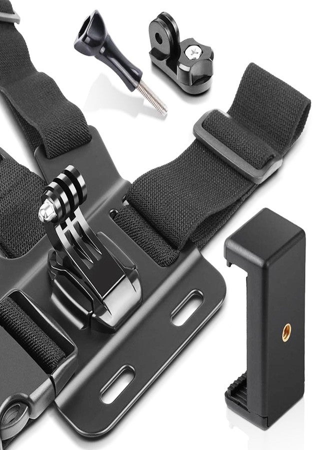 Shomex® Mobile Phone Chest Strap Mount GoPro Chest Harness Mobile Holder for VLOG/POV Compatible with All Cell Phones and GoPro Hero 9, 8, 7, 6, 5,OSMO Action, AKASO and Other Action Camera - Image 4