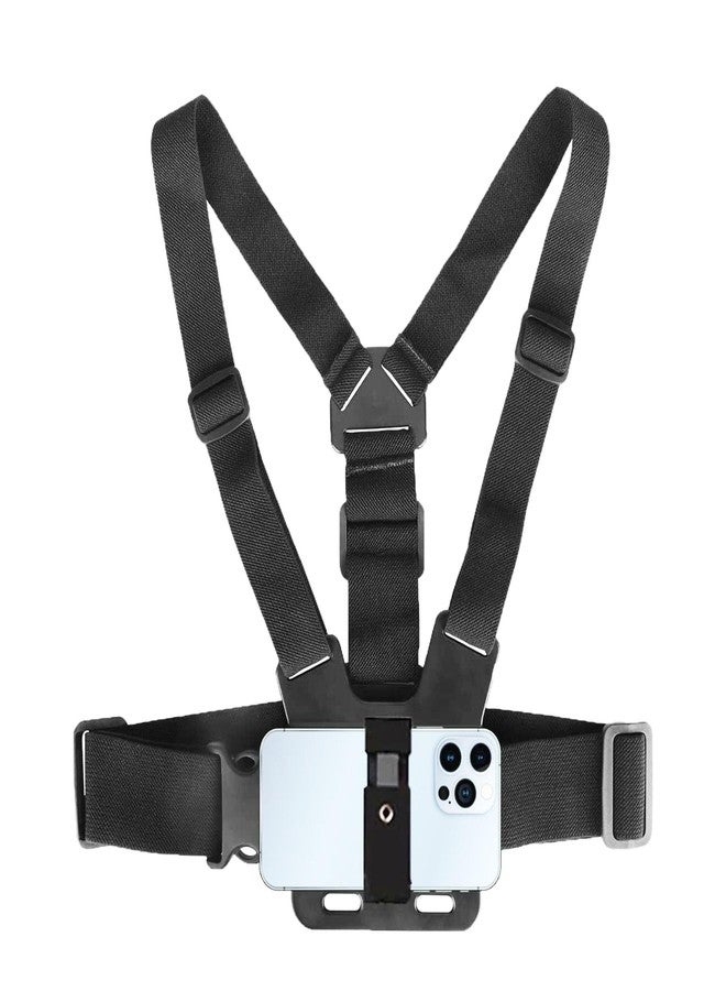 Shomex® Mobile Phone Chest Strap Mount GoPro Chest Harness Mobile Holder for VLOG/POV Compatible with All Cell Phones and GoPro Hero 9, 8, 7, 6, 5,OSMO Action, AKASO and Other Action Camera - Image 1