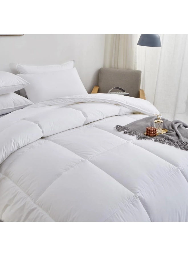 Nadav Cotton Comforter Insert – White – 240 × 180 cm