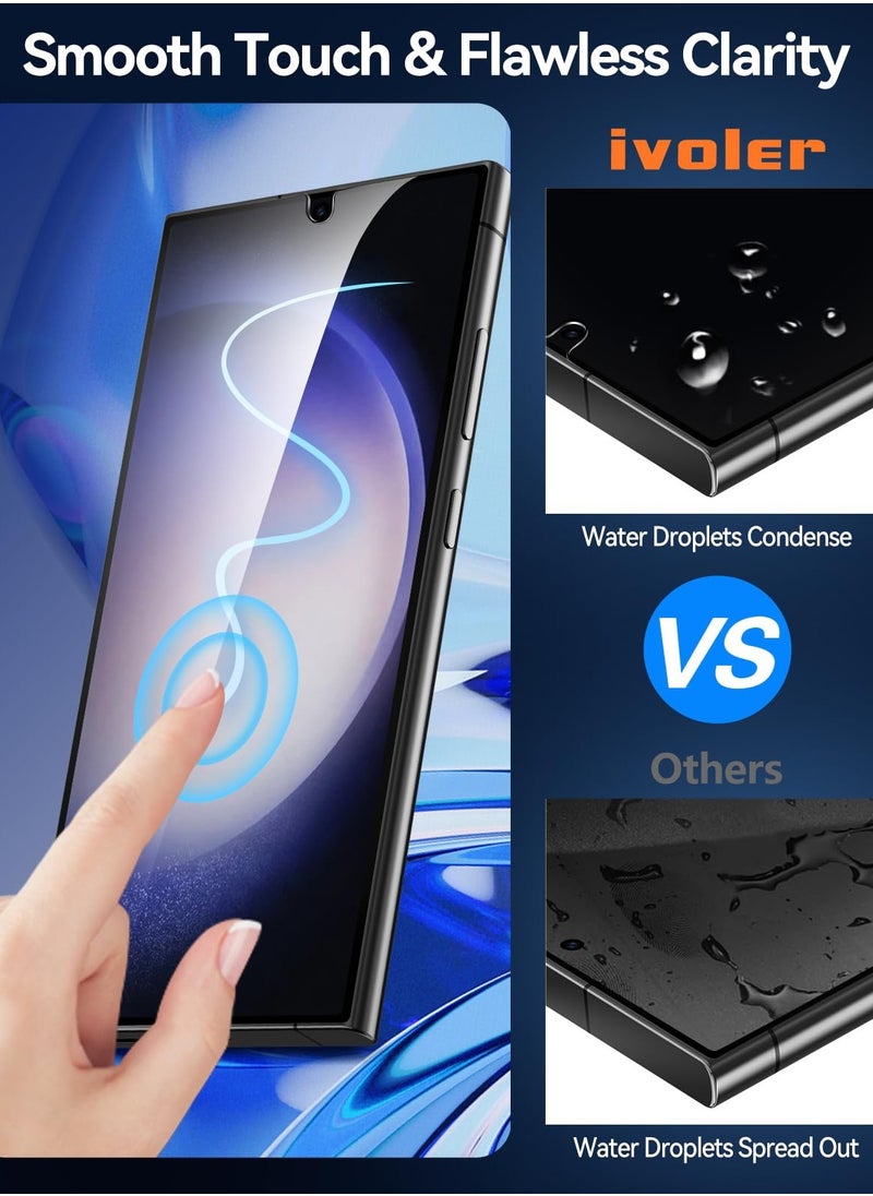 Excefore - Tempered Glass Screen Protector, for Samsung Galaxy S24 Ultra, 2 Pack 6.8'' 5G, Full Coverage, Transparent HD Clear Anti-Scratch (Not for Galaxy S24 Plus & S24 6.1") - Image 1