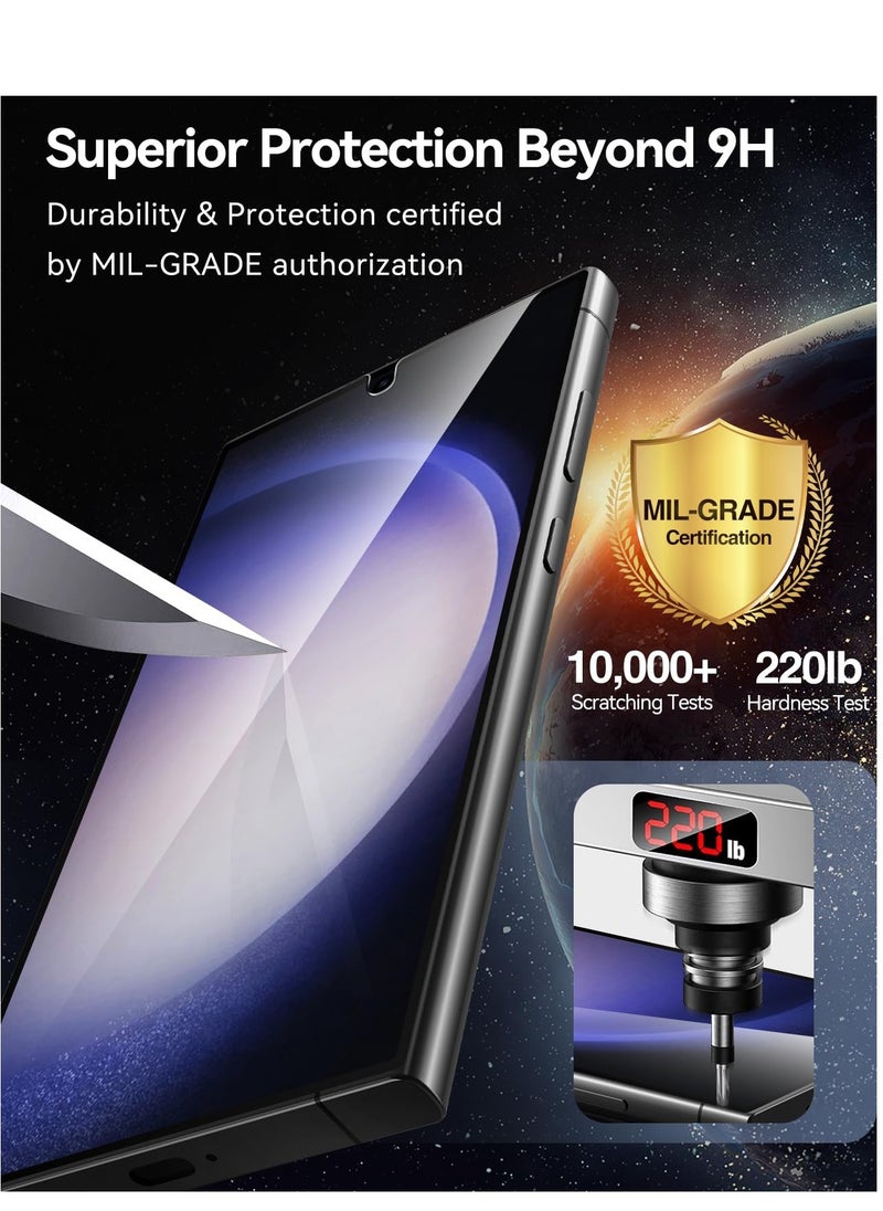 Excefore - Tempered Glass Screen Protector, for Samsung Galaxy S24 Ultra, 2 Pack 6.8'' 5G, Full Coverage, Transparent HD Clear Anti-Scratch (Not for Galaxy S24 Plus & S24 6.1") - Image 1