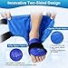Relief Expert Ankle Ice Pack Wrap 2 Packs Reusable Cold Gel Pack for Foot and Heel DualSided Design with Soft Plush Lining Flexible Cold Compress for Achilles and Ankle Support Royal Blue - Image 4