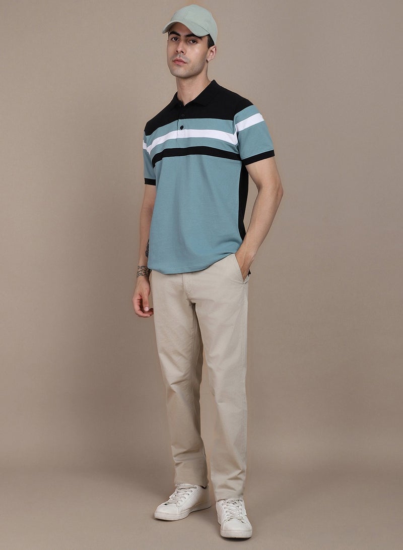 Dennis Lingo Sea Green T-Shirt for Men, Bold and Vibrant - Image 1