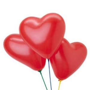 Evisha 30 pcs Red Heart Shape Perfect Size & Shape Big Size Latex Balloons| Gift for Valentine| Valentine Gift | Valentines Day Gift |Valentines Day Decoration Items| Party Decoration Items - Image 4