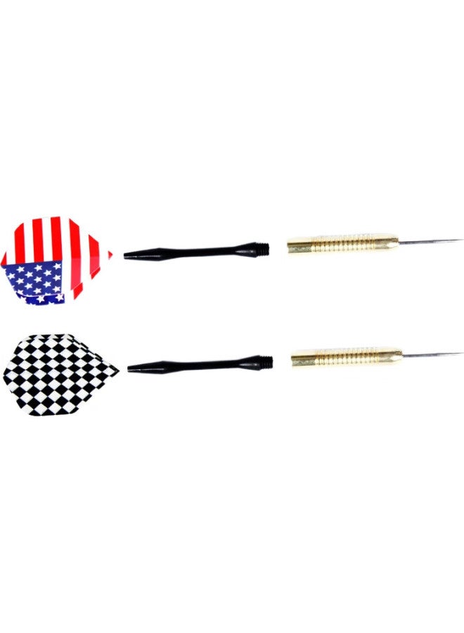New impetus New Power Flying Dart Fitness Equipment, Metal Needles, Hard Flying Darts, 3-Piece Set, Plastic Dart Poles Xd-101, Random Dart Leaf Patterns - Image 1