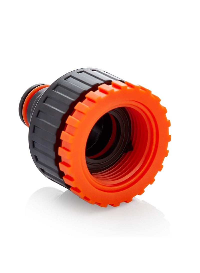 كلابر موصل خرطوم وصل أنبوب خرطوم مياه الحديقة متعدد الربط أسود /برتقالي. - Image 3