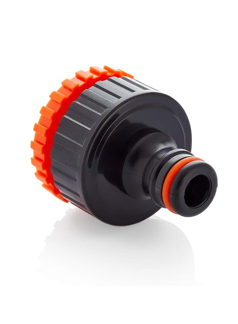 كلابر موصل خرطوم وصل أنبوب خرطوم مياه الحديقة متعدد الربط أسود /برتقالي. - Image 2