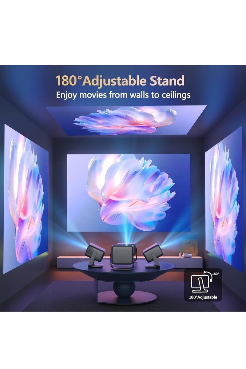 FlashHawk 4K Projector - 800 ANSI Native 1080P Mini Smart Android OS Projectors with WiFi And Bluetooth For Home Theater Outdoor Movie, Auto Focus, 3D Stereo Sound - Image 5