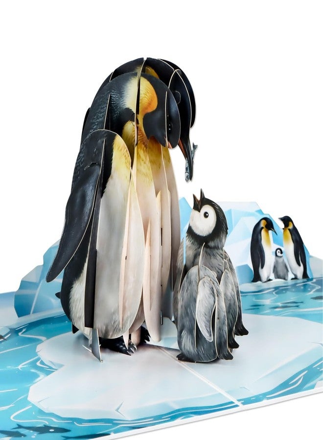 D4DREAM Penguin Mother's Day Card - 3D Pop Up Mothers Day Card for Mom, Handcrafted Heartwarming Gift for Mom Grandma Women Daughter (5.9”x7.8”) - Image 1