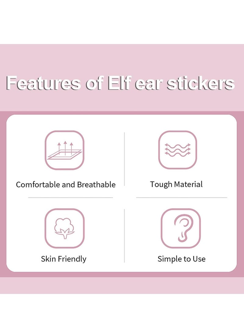 SYOSI ملصق تصحيح الأذن، محلول تصحيح الأذن التجميلي للأذن البارزة، ملصقات أذن Elf تحل مشكلة الأذن الكبيرة 30 قطعة  - Image 5