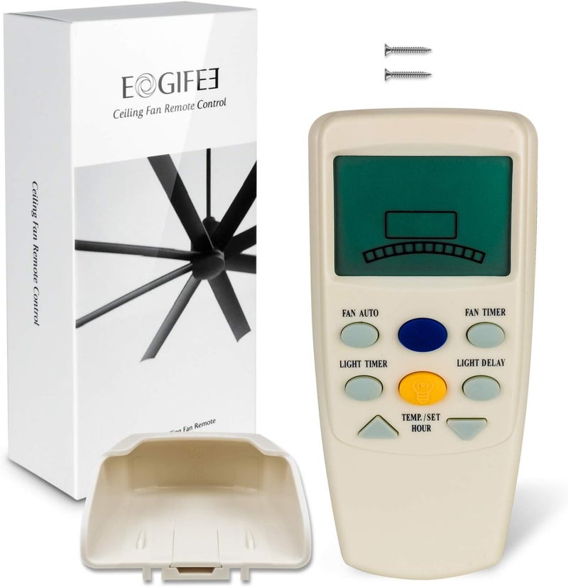 Eogifee Ceiling Fan Remote Control of Replacement of Hampton Bay FAN9T Thermostatic Remote Control with Fan Timer Only Remote - Image 1