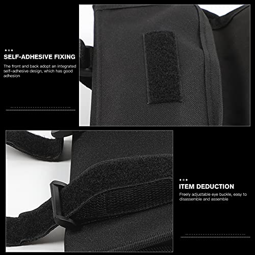 SQQP Roll Bar Sunglasses Holder Storage Bag for Jeep Wrangler JK TJ CJ YJ JKU JL JLU Unlimited 2/4 Door & Gladiator JT (Black) - Image 5