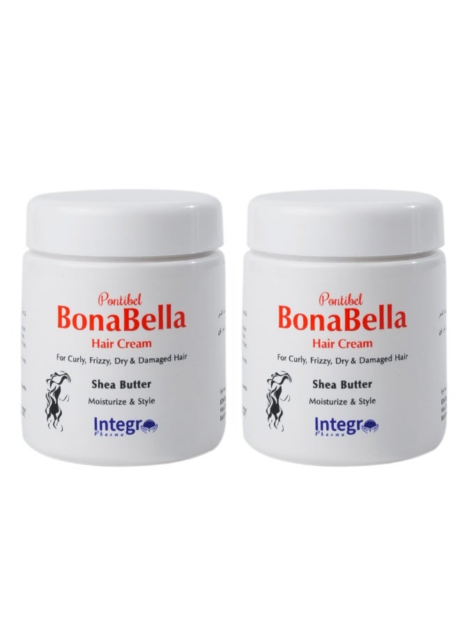بونا بيلا بونابيلا كريم الشعر بزبدة الشيا 200 مل 1+1