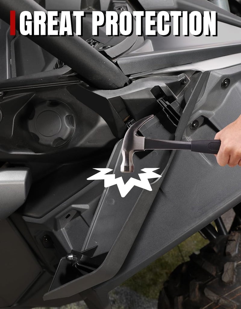 A & UTV PRO X3 Lateral Gas Cap Cover for Can Am Maverick X3 (2017-2021) - Right Hand Side Panel, Black - Image 3