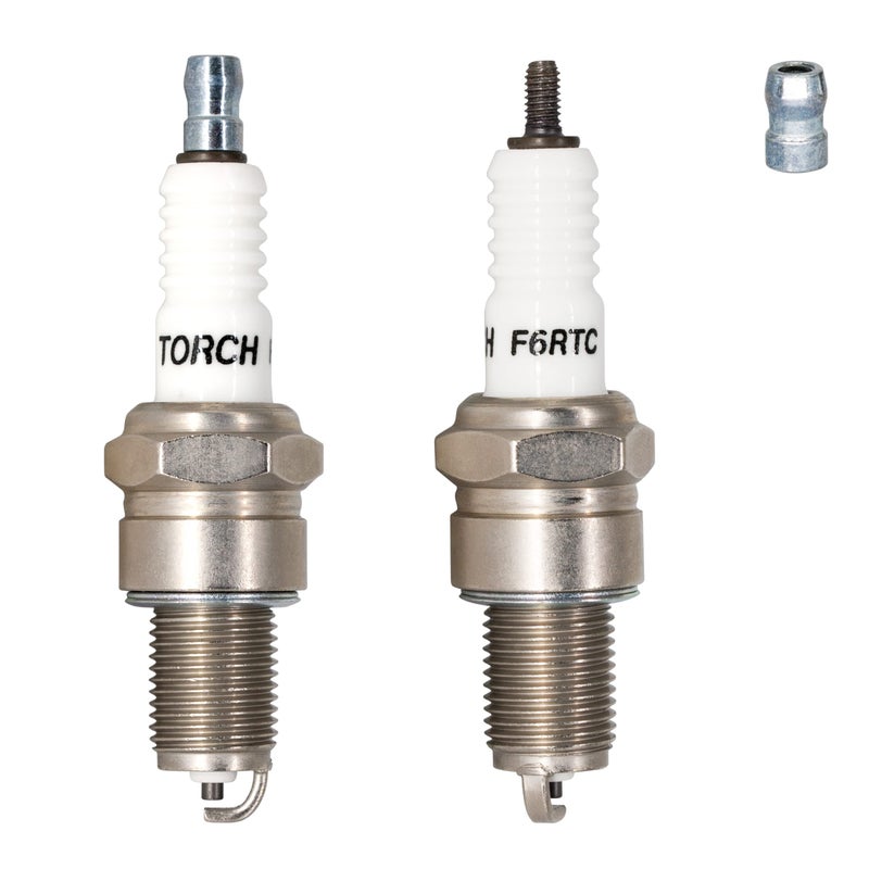 TORCH PK2 TORCH F6RTC Spark Plug Replace for NGK 7131 BPR6ES Spark Plug for Bosch WR6DC WR7DC Spark Plug for Champion RN9YC RN10YC Spark Plugfor Denso W20EPRU Spark Plugfor MTD 9511029275110292OEM