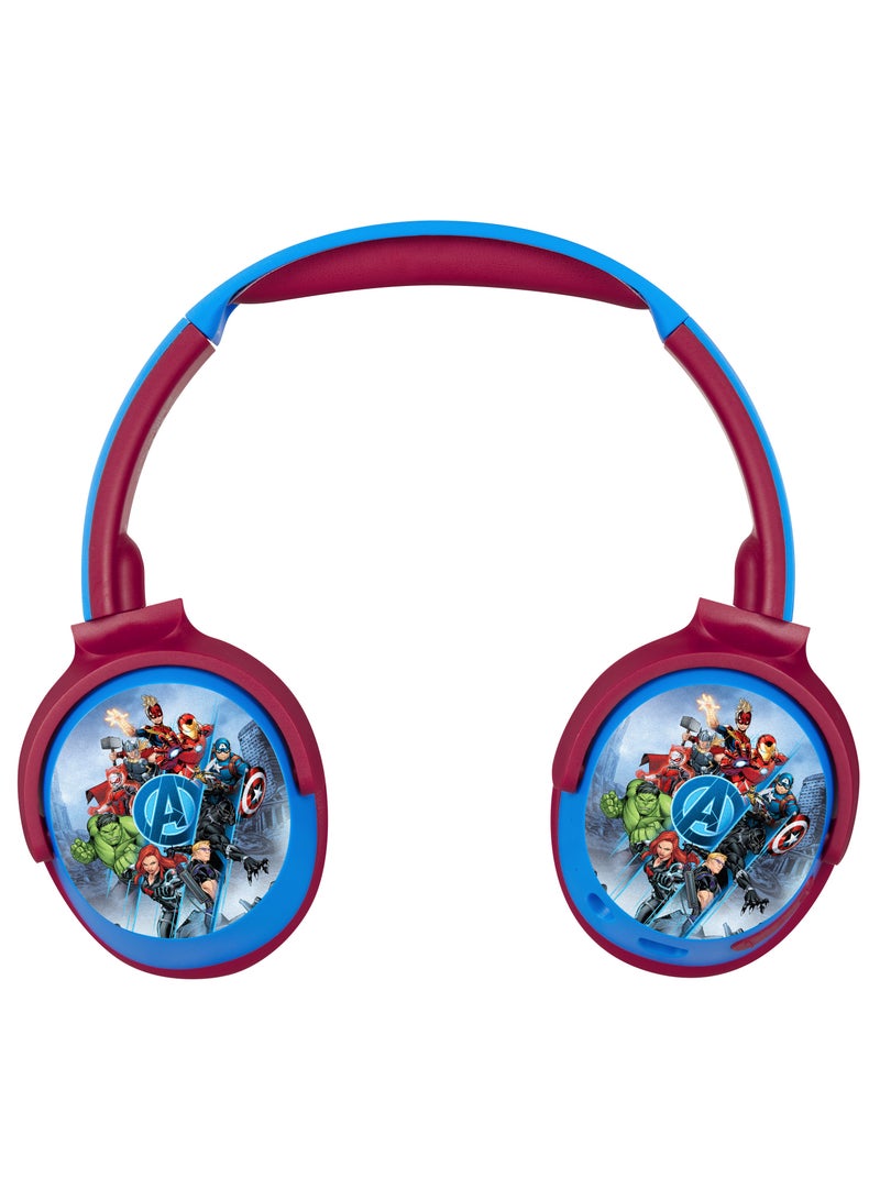 Volkano Marvel Avengers Kids Bluetooth Wireless Headphones – Foldable Stereo Headset with 85dB Volume Limit, Mic, AUX/TF Support, 40mm Drivers, Type-C Charging - Image 3
